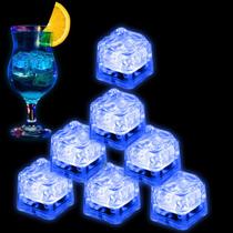 Cubos de Gelo Iluminados Nonley 96PCS LED Azul à Prova d'Água Cubos de Gelo Iluminados Nonley 96PCS LED Azul à Prova d'Água