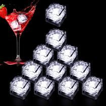 Cubos de Gelo Iluminados Nonley 96PCS LED Branco à Prova d'Água Cubos de Gelo Iluminados Nonley 96PCS LED Branco à Prova d'Água