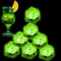 Cubos de Gelo Iluminados Nonley 96PCS LED Verde à Prova d'Água Cubos de Gelo Iluminados Nonley 96PCS LED Verde à Prova d'Água