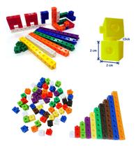 Cubos De Montar Linked Cubes 100 Peças - Mmp Para Crianças