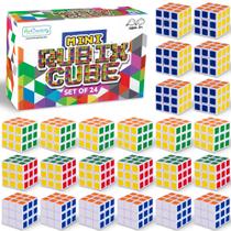 Cubos de Quebra-Cabeça Mini 3x3 ArtCreativity, Pacote com 24 para Crianças e Adultos Cubos de Quebra-Cabeça Mini 3x3 ArtCreativity, Pacote com 24 para Crianças e Adultos