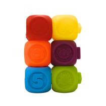 Cubos Didáticos em Vinil com Encaixes Tchuco - Samba Toys Cubos Didáticos em Vinil com Encaixes Tchuco - Samba Toys