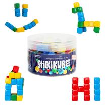 Cubos Empilháveis Komarc Games StickiKubes - 125 Cubos em 4 Cores