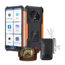 Cubot Es Idoso 128GB 16GB RAM Kit Especial com Capa, Cinto e Canivete