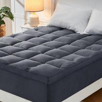 Cubrecolchón CYMULA Short Queen 152x191cm Refrigerante Gris