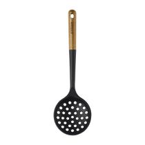 Cucharón con Colador STAUB de Silicona Libre de BPA con Mango de Madera