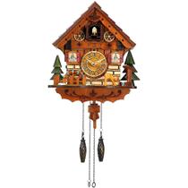 Cuckoo Clock Kintrot, decoração de parede tradicional de madeira da floresta negra