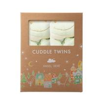 Cuddle Twin Set Angel Dear Green Froggy para gêmeos recém-nascidos Cuddle Twin Set Angel Dear Green Froggy para gêmeos recém-nascidos