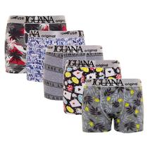 Cueca Adulto Box Microfibra Iguana Original Kit com 5 Cueca Adulto Box Microfibra Iguana Original Kit com 5