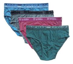 Cueca Adulto Kit 9 Cueca Normal Slip Algodao Premium Atacado -