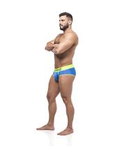 Cueca affair club 5cm azul e verde