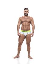 Cueca affair club 5cm branco e verde Cueca affair club 5cm branco e verde