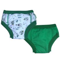 Cueca Algodão Desfralde 7 Camadas Absorvente Kit 2unds UrsoV