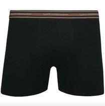 Cueca AM Boxer de Algodão 523-003 Preta Lupo Cueca AM Boxer de Algodão 523-003 Preta Lupo