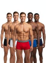 Cueca Box Adulto No Algodao Premium Malha Peruana Modelo Slim Na Promoçao Kit 5 Cuecas Boxers Na Promoçao