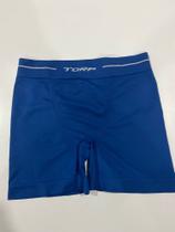 Cueca box azul marinho sem costura de microfribas Cueca box azul marinho sem costura de microfribas