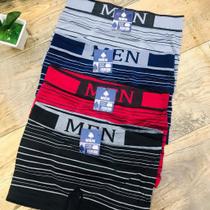 Cueca Box Boxer Men Estampa Variável Adulto Embalada Individualmente Poliéster Cueca Box Boxer Men Estampa Variável Adulto Embalada Individualmente Poliéster