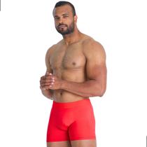 Cueca Box Masculina Microfibra Adulto Boxer Tradicional Lisa