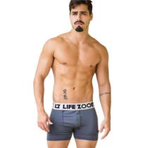 Cueca Box Microfibra Lisa Kit Com 5 Cuecas