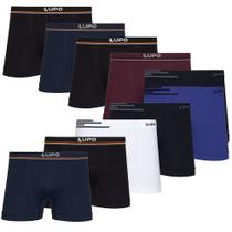 Cueca Box Microfibra Lupo Kit Com 10 Sem Costura Original Cueca Box Microfibra Lupo Kit Com 10 Sem Costura Original