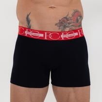 Cueca Box Sem Costura Lateral Preto E/ Vermelho Cueca Box Sem Costura Lateral Preto E/ Vermelho