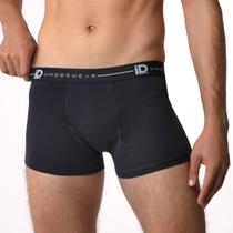 Cueca Boxer 3 X 1 Liso Preto - Id Underwear