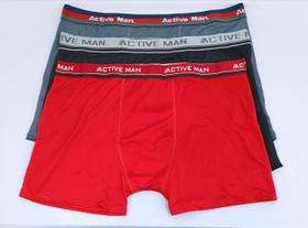 Cueca boxer adulto plus size - ACTIVE MEN