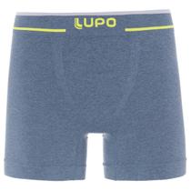 Cueca Boxer Adulto Sem Costura Pai e Filho Lupo Azul P