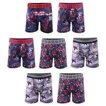 Cueca boxer atlética multipack, pacote com 7 unidades Spiderman Boys 4-12