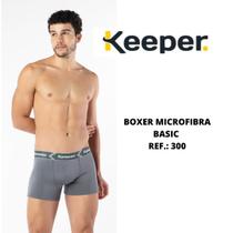 Cueca boxer básica microfibra Keeper 300 poliéster Cueca boxer básica microfibra Keeper 300 poliéster