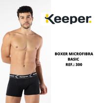 Cueca boxer básica microfibra Keeper 300 poliéster Cueca boxer básica microfibra Keeper 300 poliéster