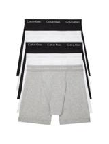 Cueca boxer Calvin Klein de algodão elástico para homens, pacote com 5