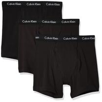 Cueca Boxer Calvin Klein Masculina - Algodão Elástico - Tamanho M - Preta