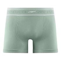 Cueca Boxer com Cós Listrado Sem Costura Verde Grigio Zee Rucci