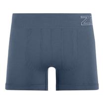 Cueca Boxer com Jacquard no Cós sem Costura Azul Índigo Zee Rucci Cueca Boxer com Jacquard no Cós sem Costura Azul Índigo Zee Rucci
