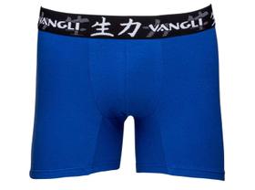 Cueca Boxer Cotton com Pernas Mais Compridas Vangli - 370 Azul Royal