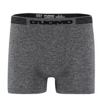 Cueca boxer duomo microfibra sem costura - dm 1002 mescla preto - g