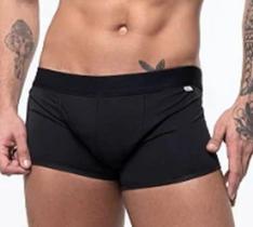 Cueca Boxer Em Preto Com Enchimento Cueca Boxer Em Preto Com Enchimento