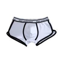 Cueca Boxer Esportiva Masculina - Respirável (Preto, Branco e Cinza) - Tamanhos M, L e XL