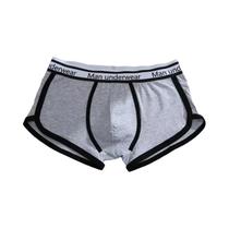 Cueca Boxer Esportiva Respirável Masculina, Roupa Íntima Preta Branca Cinza M L Xl Cuecas Fitness