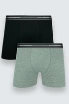 Cueca Boxer Faixa Estreita Kit c/ 2 - Lupo - Cueca Boxer Faixa Estreita Kit c/ 2 - Lupo -