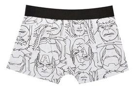 Cueca Boxer Infantil Avengers / Vingadores Nº 4 Ao 10