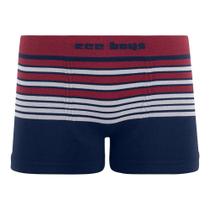 Cueca Boxer Infantil Listrada Navy Cueca Boxer Infantil Listrada Navy