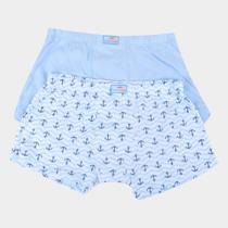 Cueca Boxer Infantil Menino Azul BIC Confortável