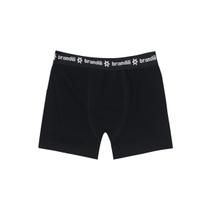 Cueca Boxer Infantil Menino Cotton Preta Brandili