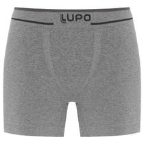 Cueca Boxer Infantil Microfibra Cós Lista Lupo Cinza G