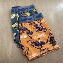 Cueca Boxer Infantil Romantic Estampada Cor:Cinza Chumbo/EstampVarTamanho:M