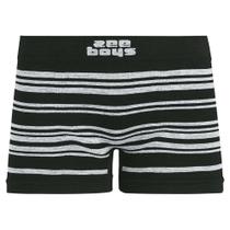 Cueca Boxer Infantil Sem Costura Preta