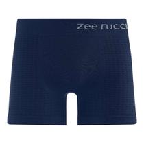 Cueca Boxer Jacquard Quadriculado sem Costura Navy - Zee Rucci Cueca Boxer Jacquard Quadriculado sem Costura Navy - Zee Rucci