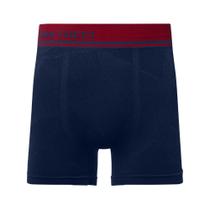 Cueca Boxer Jacquard Sem Costura Azul